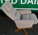 Swivel/Recliner Armchair And Stool Set