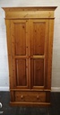 SOLID PINE WARDROBE WITH DRAWER