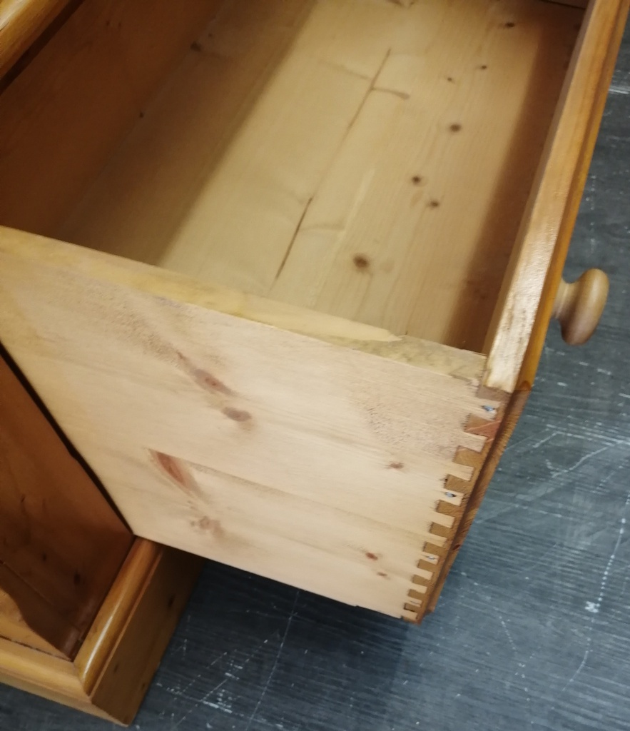 SOLID PINE WARDROBE WITH DRAWER