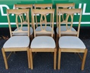 QUALITY OAK EXTENDING TABLE AND 6 CHAIRS
