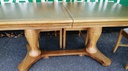 QUALITY OAK EXTENDING TABLE AND 6 CHAIRS