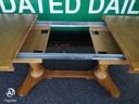 QUALITY OAK EXTENDING TABLE AND 6 CHAIRS