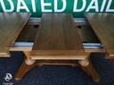 QUALITY OAK EXTENDING TABLE AND 6 CHAIRS