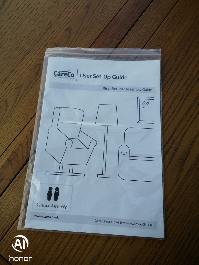 RISE &amp; RECLINER ARMCHAIR FROM CARE CO