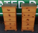 Five drawer pine wellington chest
