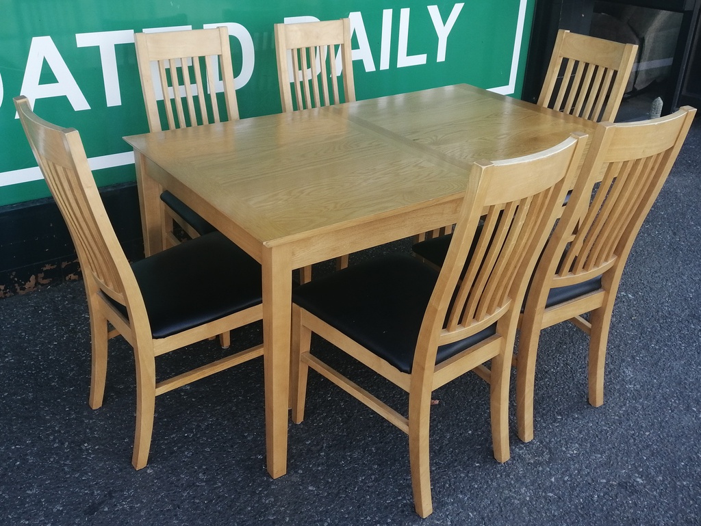 SET OF 6 MODERN DINING CHAIRS