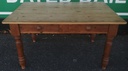 Solid pine neat 4ft 7" dining table with drawers