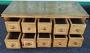 Quality Coffee Table With bank of Drawers