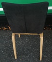 Set of four ligne roset black dining chairs
