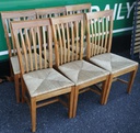 QUALITY  EXTENDING TABLE AND 6 CHAIRS