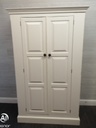 Shabby Chic White  Solid Pine Wardrobe