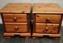 Pair of quality pine bedsides chests