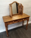 PINE DRESSING TABLE WITH MIRROR