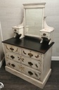 Lovely antique painted dressing table chest