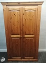 2 Door Solid Pine Wardrobe
