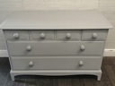 Painted Grey Six Drawer Stag Chest