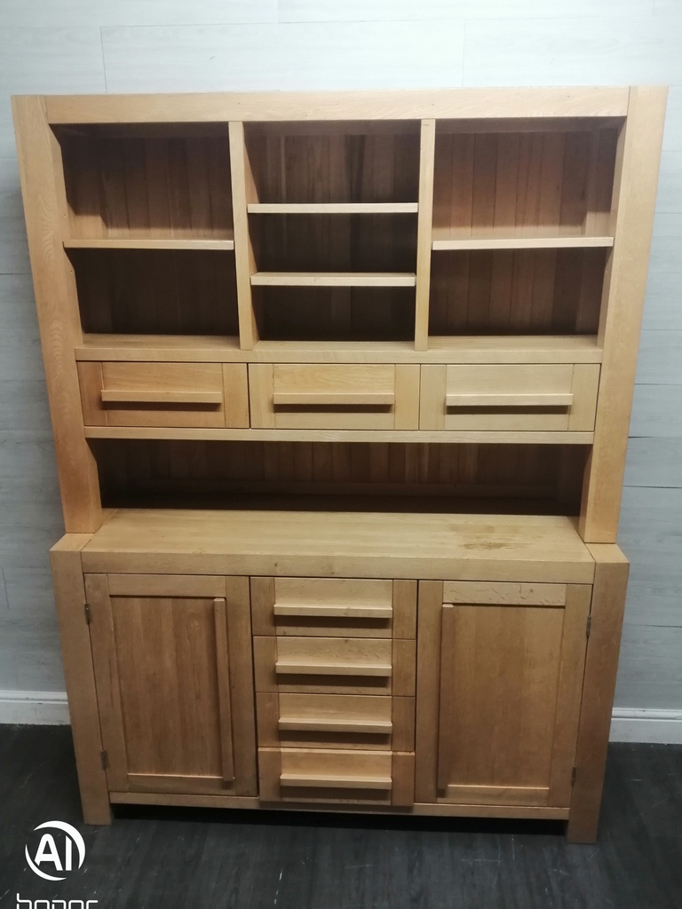 BARGAIN OAK DISPLAY DRESSER UNIT