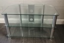Glass tv stand