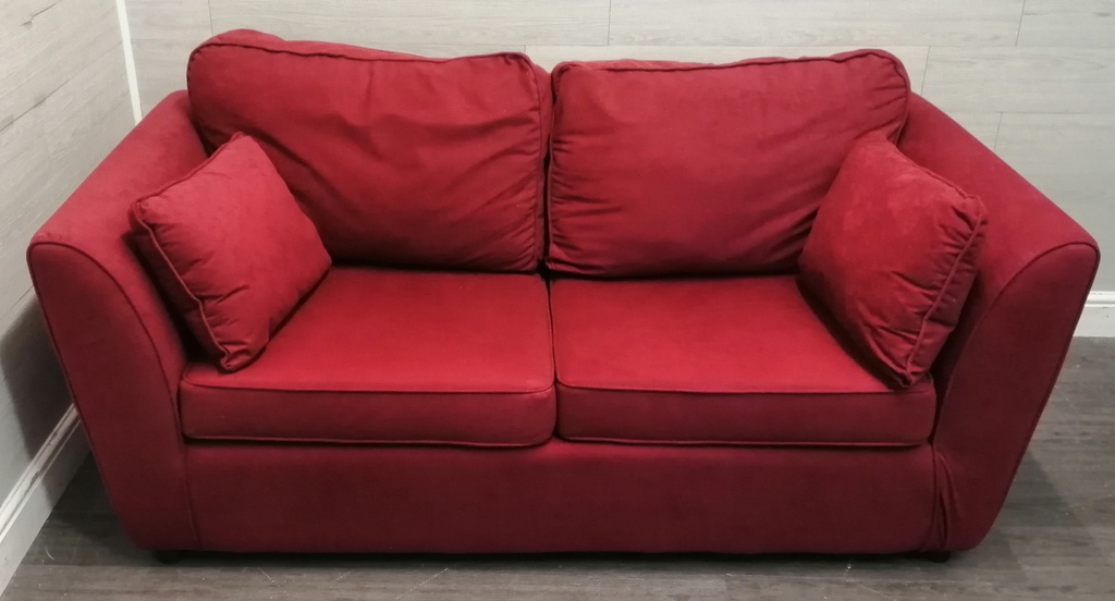 Neat Red Toned Sofa Bed