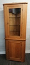 Part Glazed Oak Corner Unit