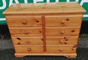 Pine 8 drawer merchant style chest