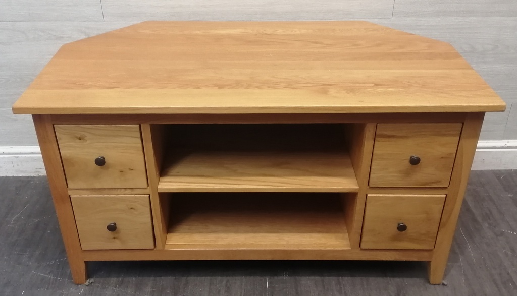 Quality Oak  Corner TV Unit From John Lewis