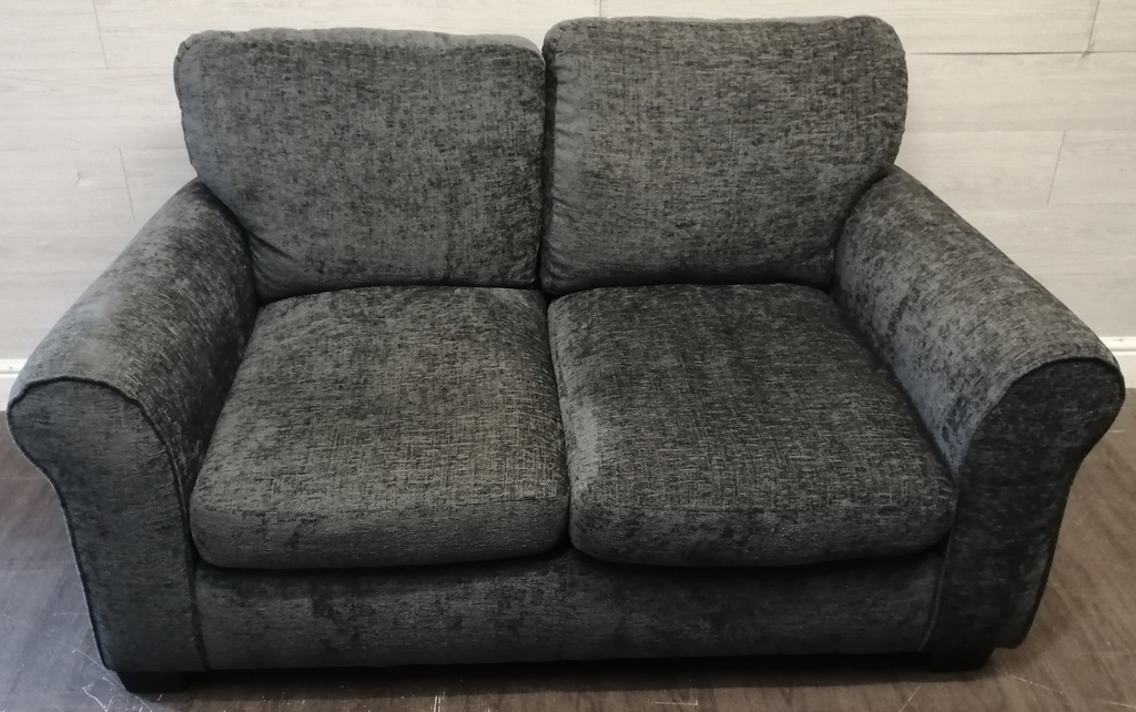Neat Two Seater Grey Toned Sofa