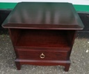 Stag bedside with single drawer