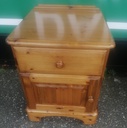 DUCAL Pine Bedside Cupboard