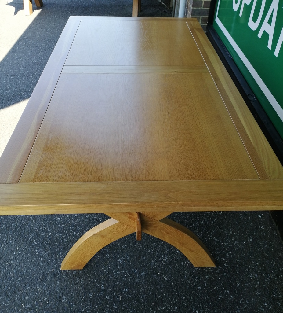 Great oak X frame table
