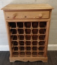 Neat solid pine wine rack