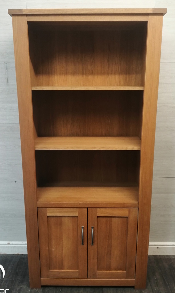 Oak Cupboard Base Bookcase