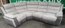 STUNNING GREY ELECTRIC RECLINER CORNER SOFA