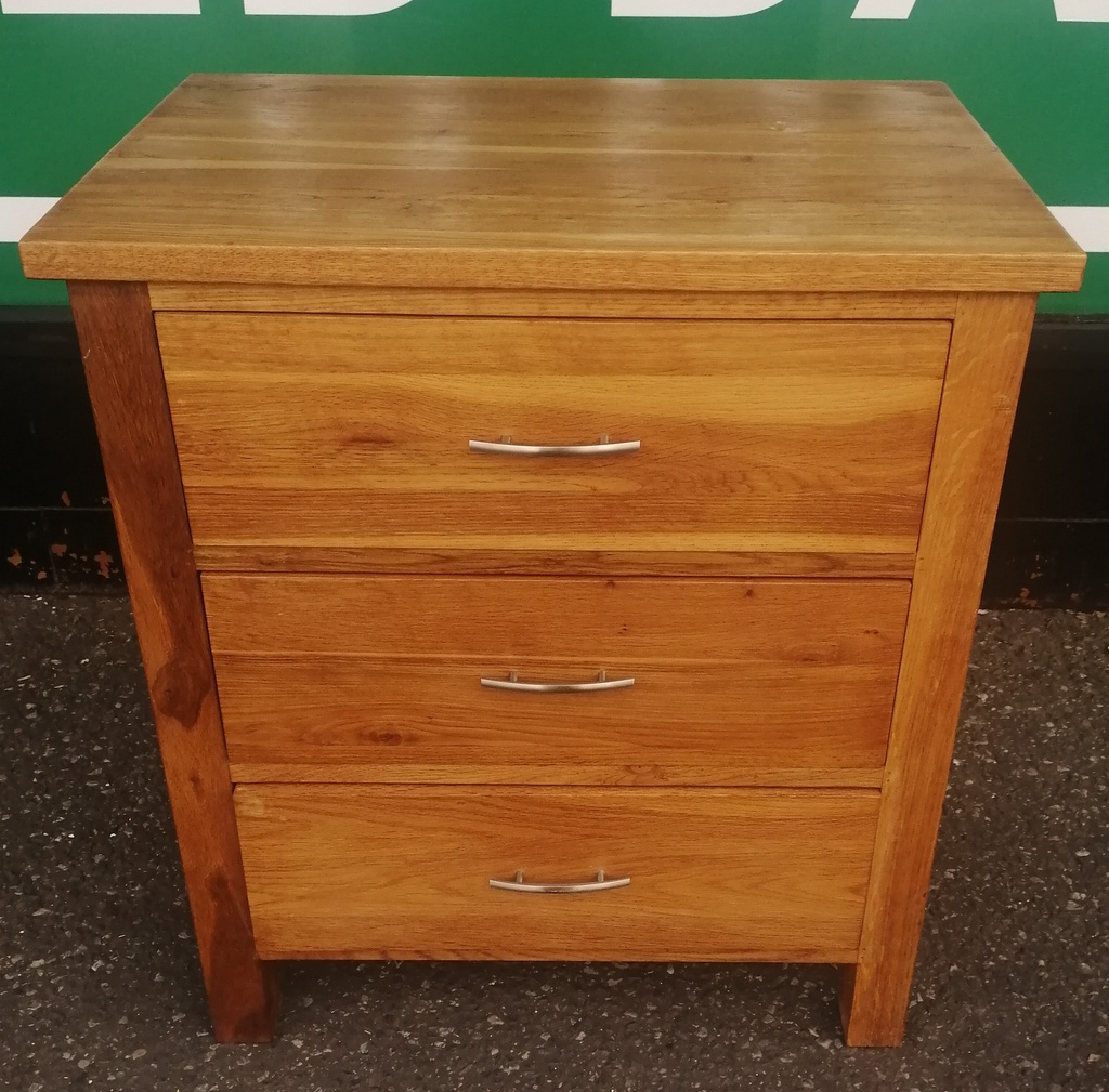 Oak Chest Of Three Drawers