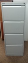 BISLEY Grey Metal Four Drawer Filing Chest