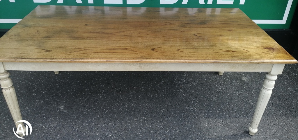 LARGE RUSTIC STYLE DINING TABLE