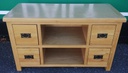 QUALITY OAK TV BENCH