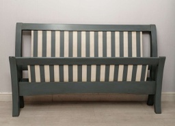 [HF9372] 5ft Grey Distressed Bed Frame