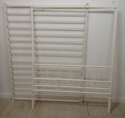 [HF14467] 4FT6" white  FOUR-POSTER  canopy BED FRAME