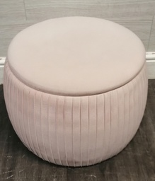 [HF17749] ROUND PINK STORAGE STOOL