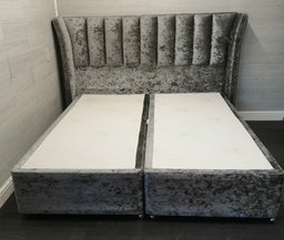 [HF17891] 6FT SUPER KING DIVAN BASE &amp; HEADBOARD SET
