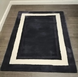 [HF17924] LAURA ASHLEY MIDNIGHT BLUE WOOL RUG
