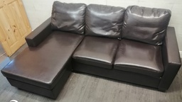 [HF18169] Neat faux leather l shape sofa