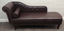 [HF18467] Lovely Faux Leather  Chaise-Longue