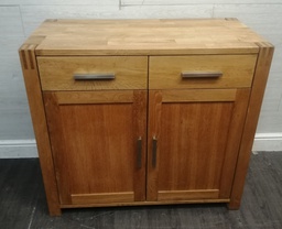 [HF18444] LOVELY BLOCK OAK MODERN SIDEBOARD