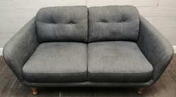 [HF18904] NEAT TWO SEATER  GREY TONED SOFA